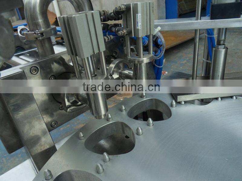 cheap automated powder plastic cups filling sealing machine