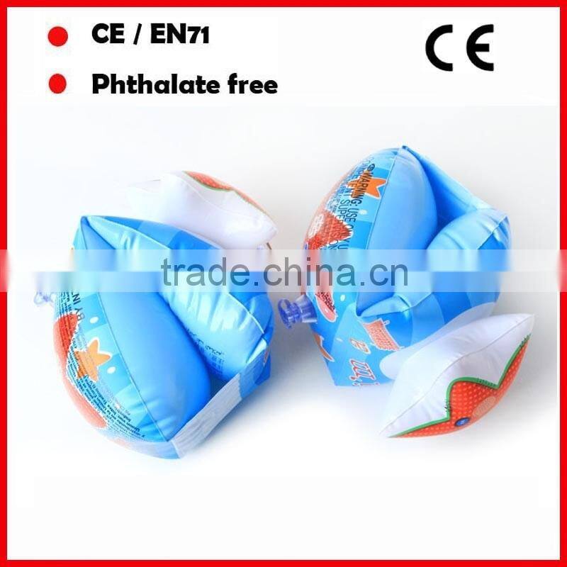 summer printing pvc swimming arm sleeves for kids