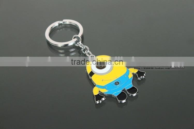 Yellow little man Custom Factory Bottle Opener Keychain for Promotional, Bottle Opener with Short Lanyard,