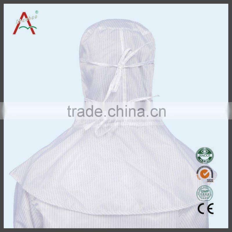 White pullover adjustable ESD antistatic cap