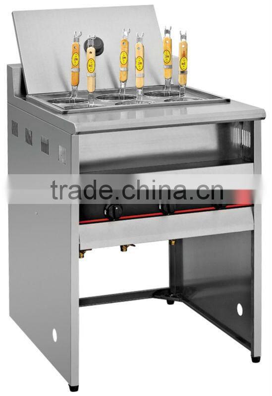 Vertical gas noodle cooker / pasta cooker