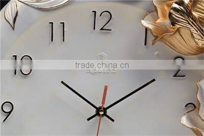 Romantic 3D Flower hanging decoration decorative art wall clock picture/