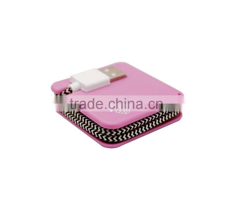 Newest mini mobile battery charger pocket micro usb charging cable solar charger portable