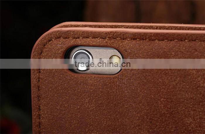 2016 magnetic flip wallet retro leather case for iphone 6 6s 4.7