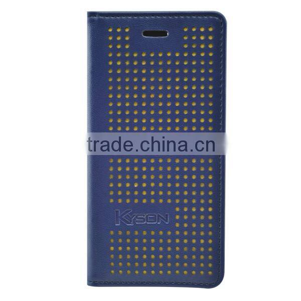 For iphone 6 leather armor cell phone case with storage