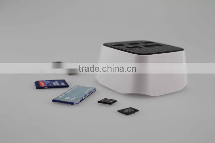 Computer SD TF M2 MS card reader with Usb Hub 2.0 LED COMBO