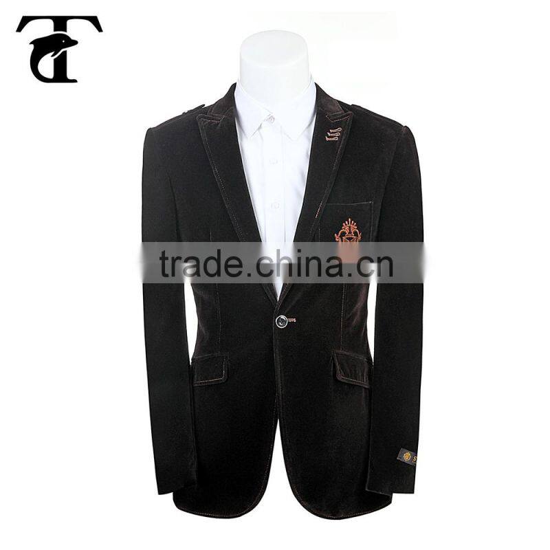 Fashion style OEM service man suit logo design formal wear for man