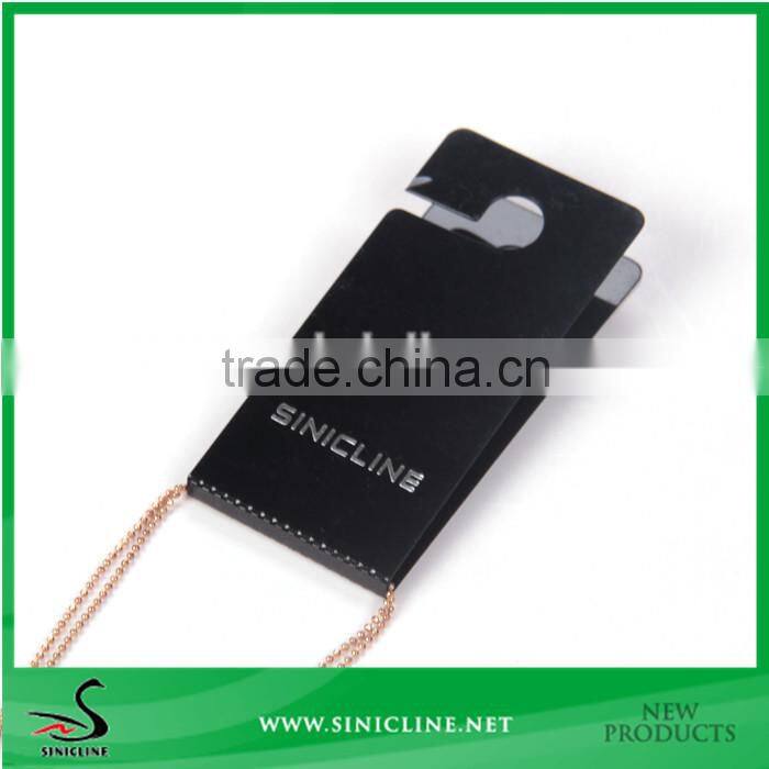 Sinicline custom made PVC Jewelry card with logo silk printed