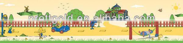 New fashion self adhesive decorative wall border for kids bedroom B1037