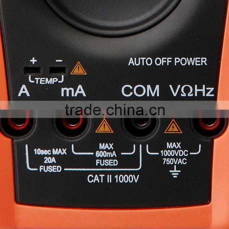 VC99 Tester Thermometer Resistance AC DC Ohm Hz C 6000 Count Voltmeter Multimeter