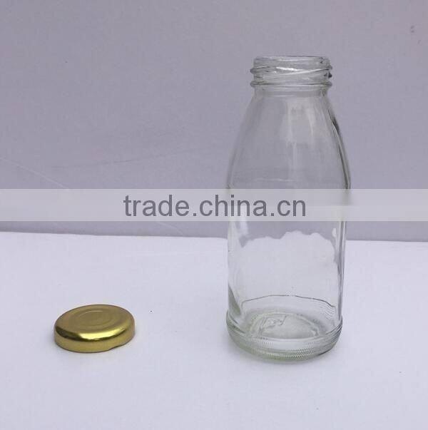 250ml 8oz juice glass bottle with twist off top lid