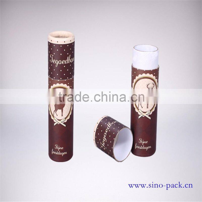 gift packaging box manufacturer in China/ paper mache round wine box
