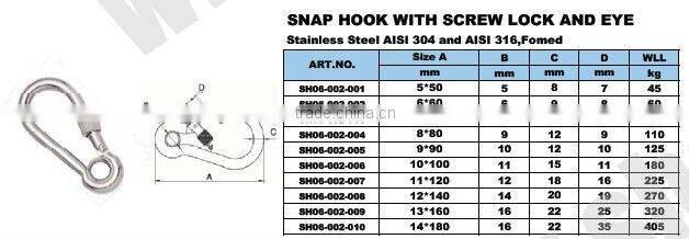 Stainless steel Carabiner