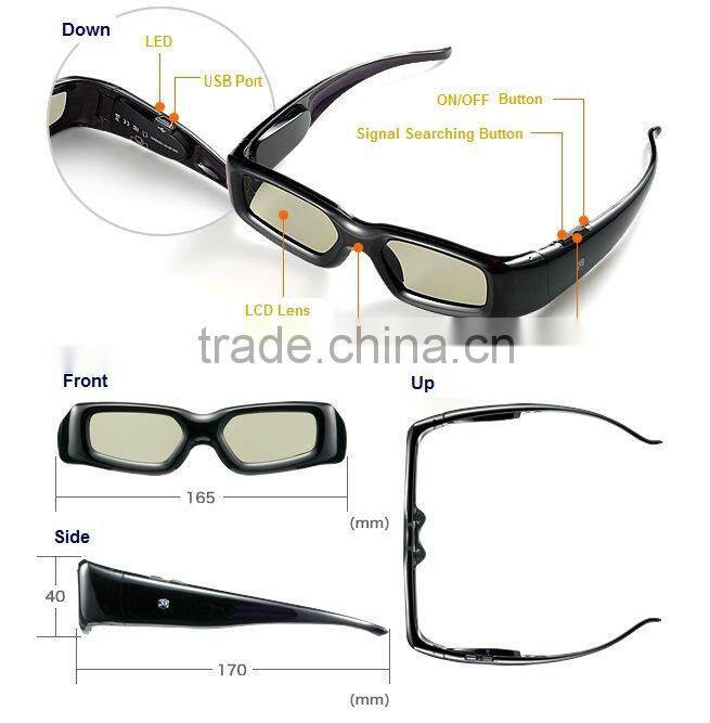Universal 3d glasses for all brand 3D LCD TVs ( IR sync only)