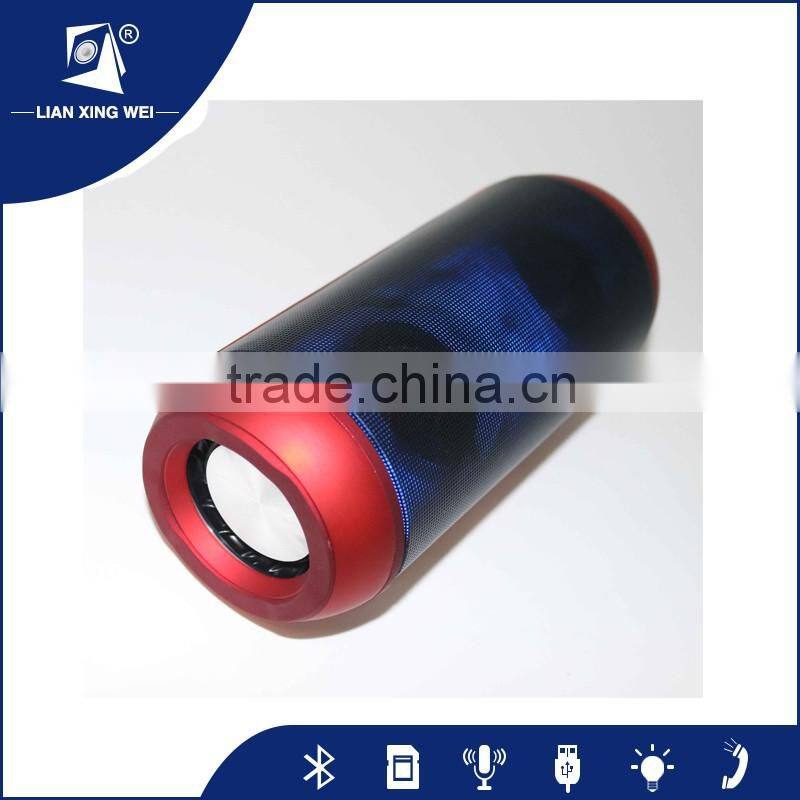 2016 lastest model hot sale waterproof cylinder portable speaker bluetooth speaker