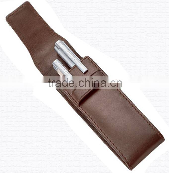 Retro Soft Handmade Leather Pen Case,wholesale pen case