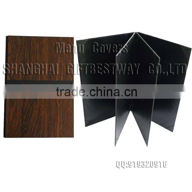 New promotional wholesale restaurant wood menu cover