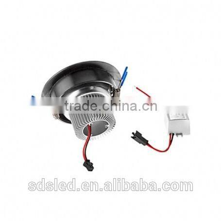 LED downlight 5W 450Lm down light Cool White-Black high power led downlight