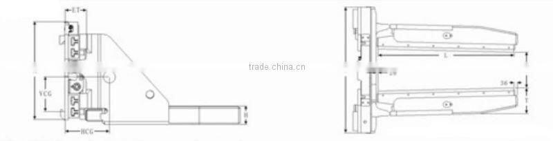 Forklift attachment Cement Block Clamp
