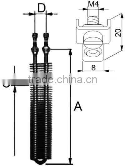 Fin heating element for split air conditioner