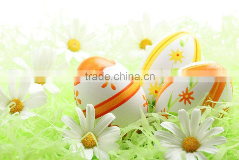 spray painting lovely beautiful easter eggs in the north America