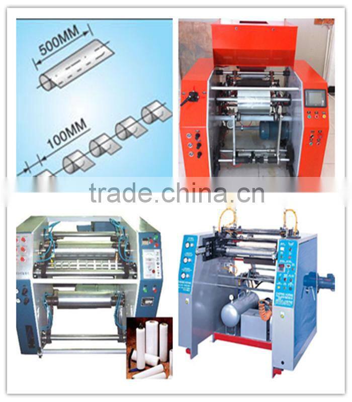 cling fim slitting machine auto rewinding machine