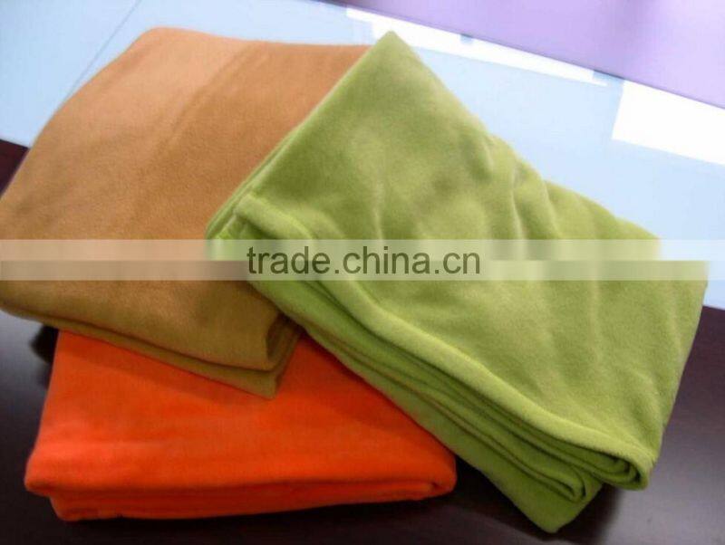 Wholesale blanket customized design 150*100cm polar fleece airline blanket