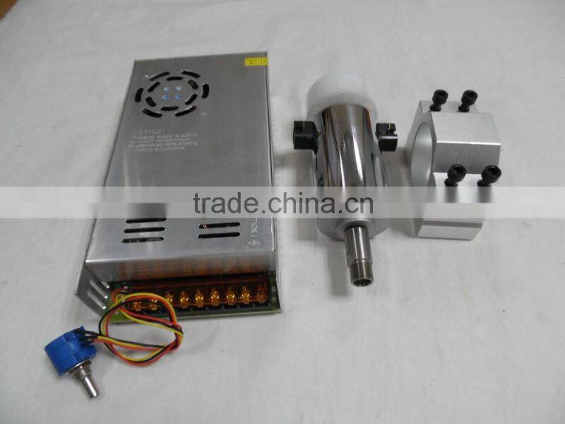 3000rpm 300w ER11 12 volt DC spindle motor+power governor+52D mount bracket