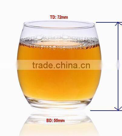 high quality clear glass tea cups