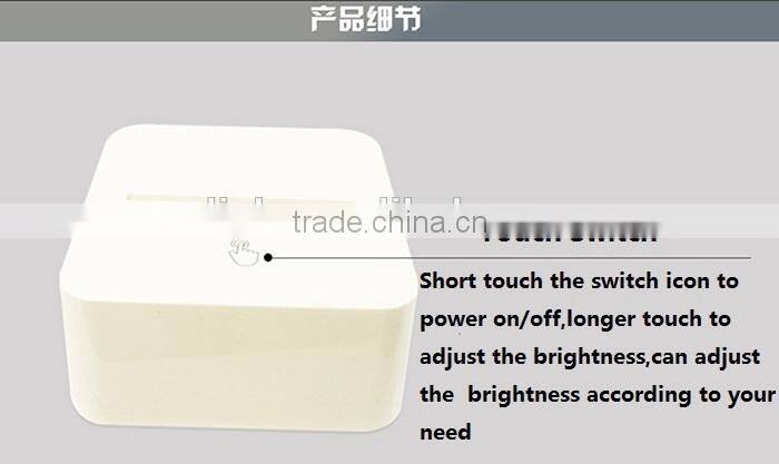 Motorcycle Shape 3D Led Desk Lamp with Touch Switch