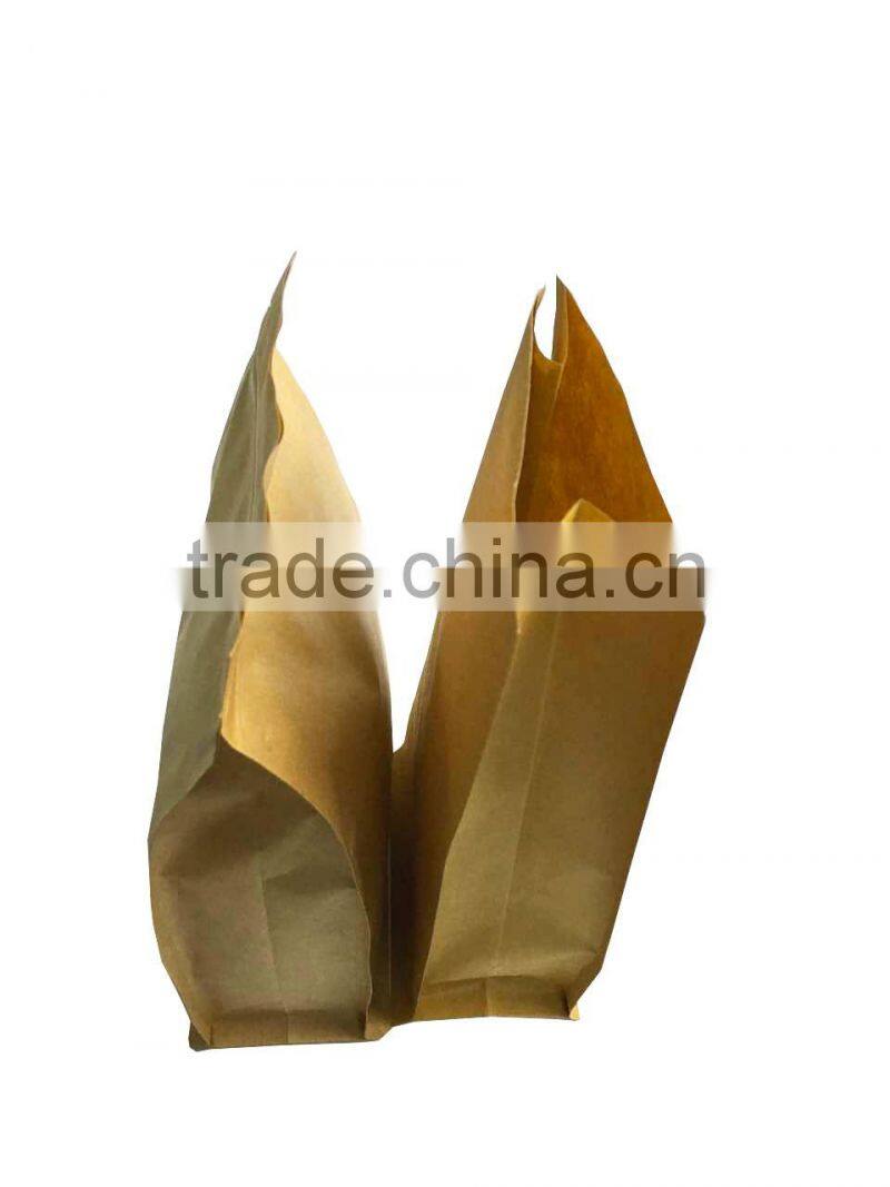 HOT ! Colorful custom printed eight-side sealed zipper kraft paper pouch with valve