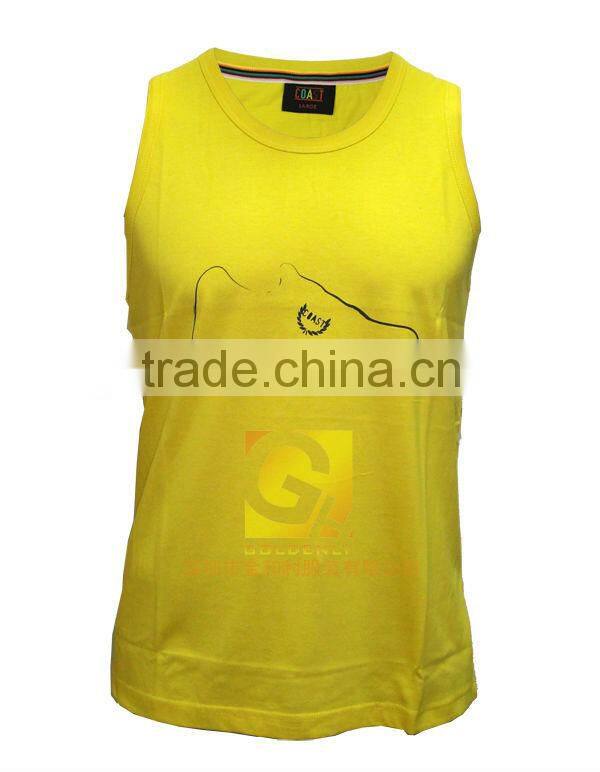 160GSM CVC summer unisex vest top