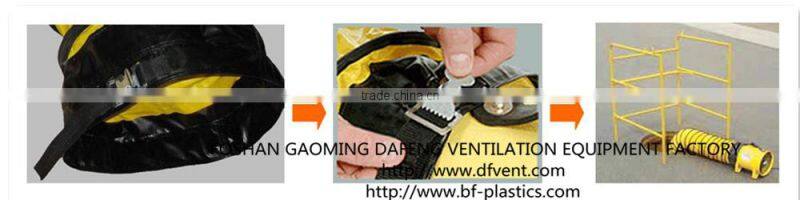 Drying blower ventilation flexible duct with carry and storage bag