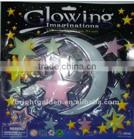 Noctilucent number flash wall sticker