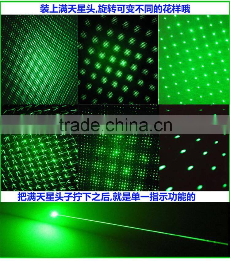 High Powerful 50mw Green Laser Pointer Pen with All Star Head, Aluminum Material Laser Pen, Long Distance Laser Pointer