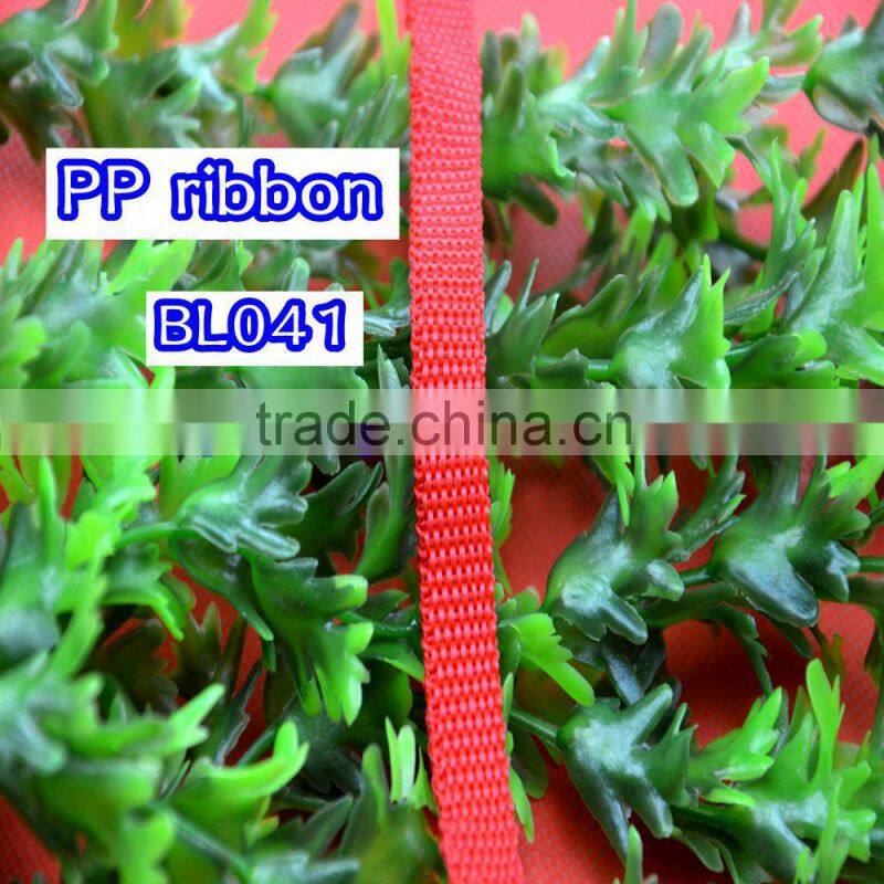 supply high quality 11MM pink PP ribbon webbing