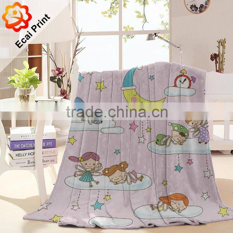 home hot sell comfortable custom printing fleece blanket