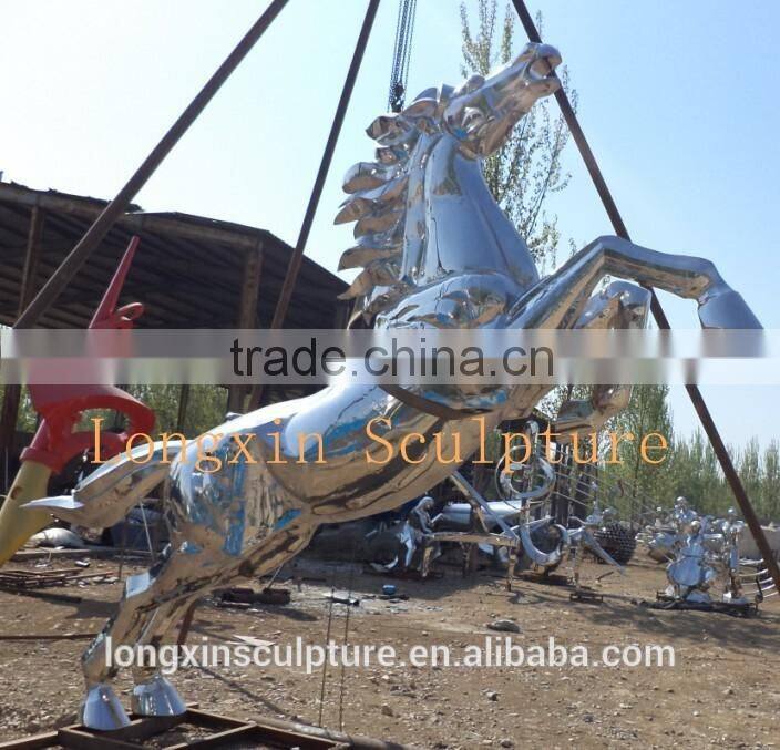 Metal Lily Garden Sculpture Stainless Steel Water Lily Flower Sculpture For Sale