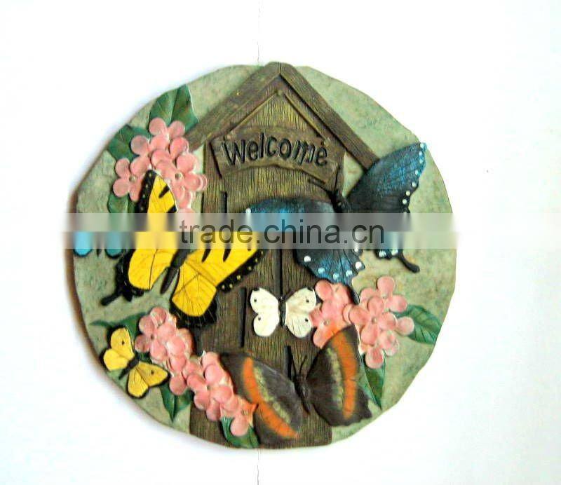 polyresin bird stepping stone for garden decoration products