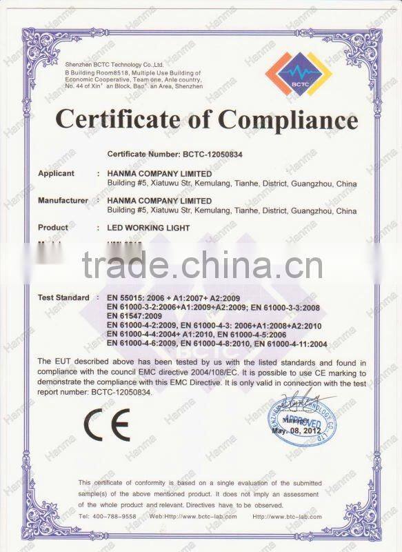 40W cree led work light of truck,SUV,ATV,Moto