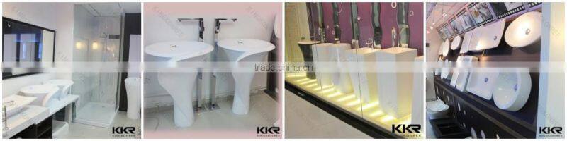 Solid Surface bathroom cabinets and contemporary wash basins , hand made wash basin