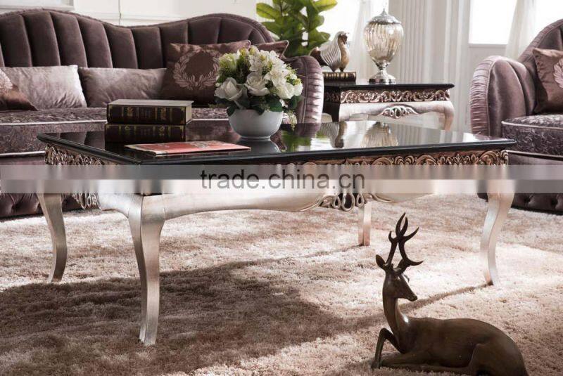 Italian Classic Furniture Brown Fabric Sofa Set AL042