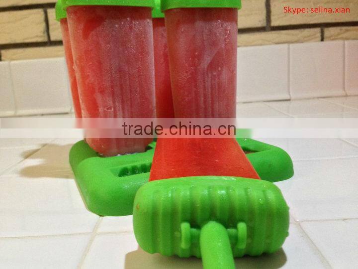 Groovy Ice Pop Molds, Spring Green - Set of 6