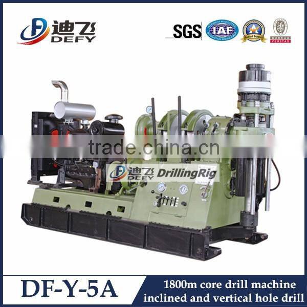 Large and deep mine core drilling rig supplier in China