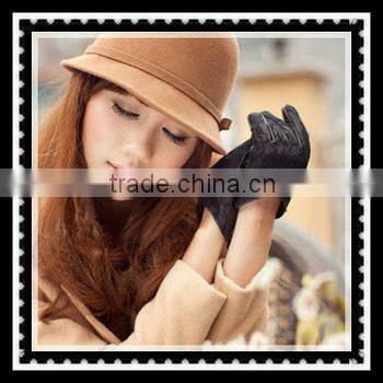 Short gloves for top goat skin lady's lace