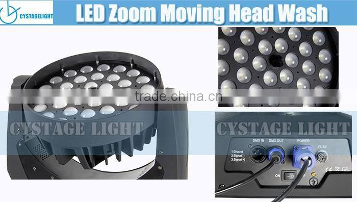 Quad RGBW 4 IN 1 36x10w Wash LED Moving Head Zoom