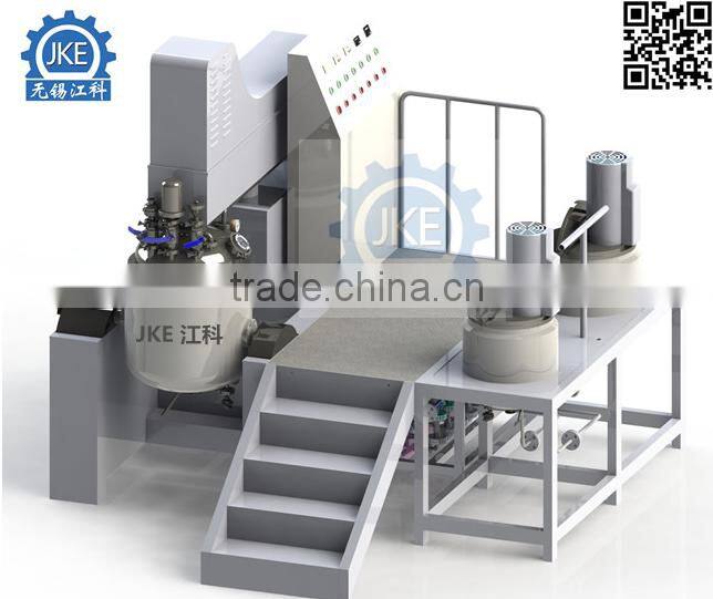 Vacuum Emulsifying Homogenizer High Shear Emulsifier for Cream Gel Making