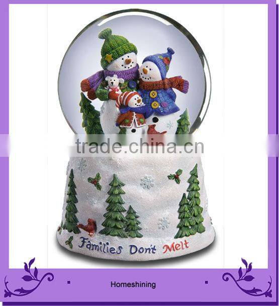 happy snow waterglobe
