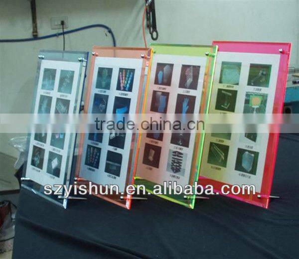 custom manufacturing Acrylic LED display Light Box,acrylic LED wine holder