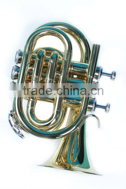 brass instrument Gold lacquer Pocket trumpet
